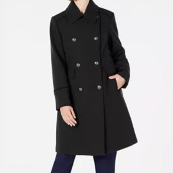 Vince Camuto Wool Double Breasted Coat Jacket - Picture 2 of 5
